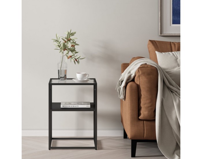 Помощна маса Solund 55x40x40 см черна, мат []