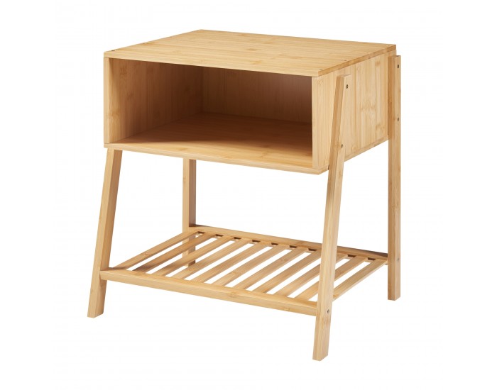 Нощно шкафче Håbo 50x45x36 см бамбук []