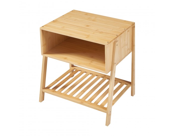 Нощно шкафче Håbo 50x45x36 см бамбук []