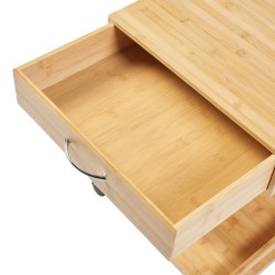 Подвижна маса Jokkmokk 56.5x43x43 cm бамбук [] - Холни маси