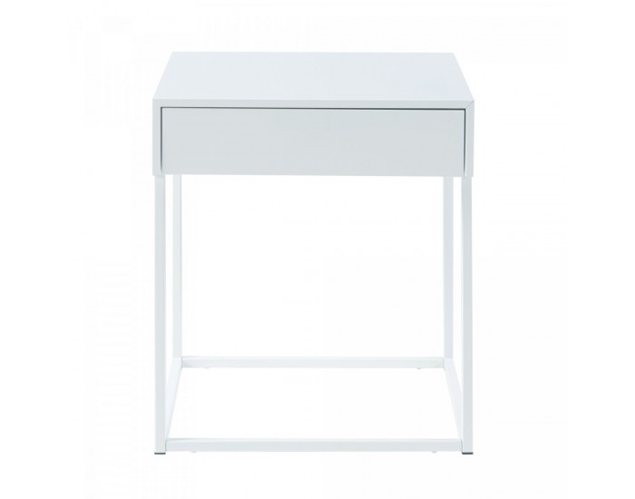 Помощна маса Rautjärvi 50x43x41cm от стомана бяла []