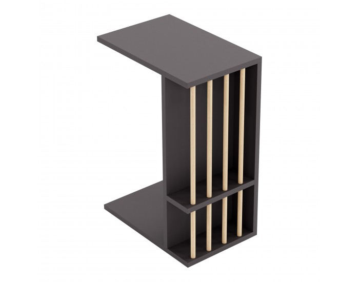 Помощна маса Siikainen 65x44x29 см Черен []