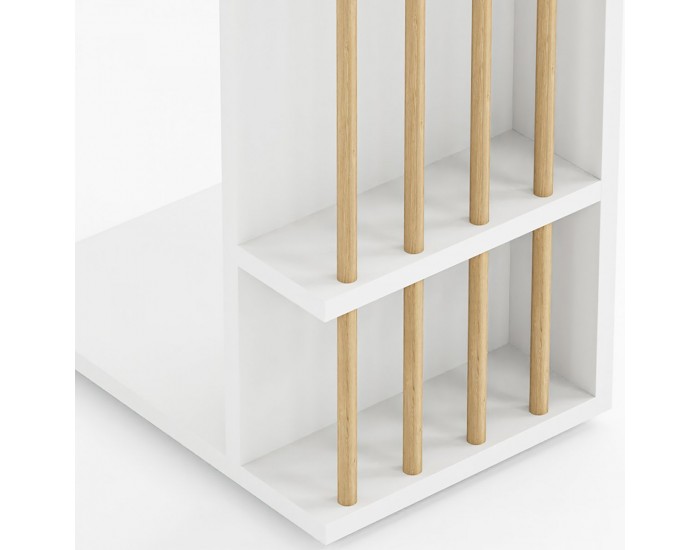 Помощна маса Siikainen 65x44x29 cm Бяла []