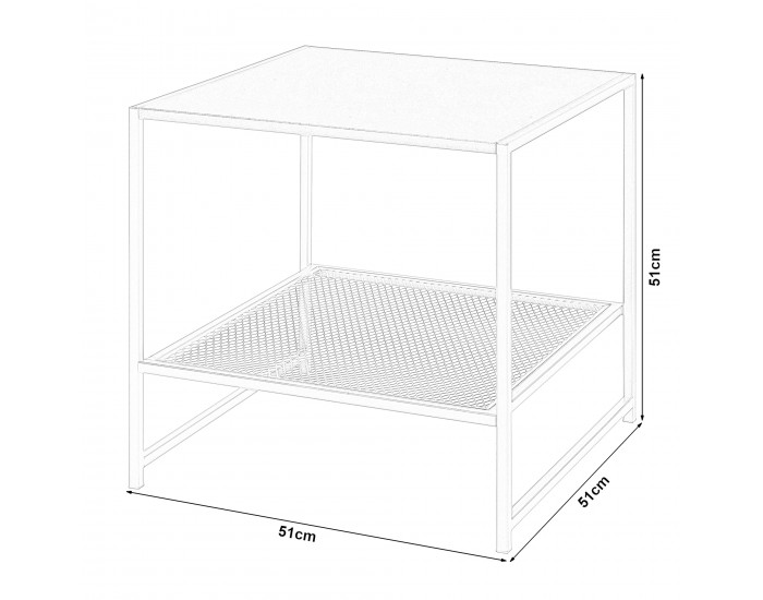 Помощна маса Ruokolahti черен, мат []