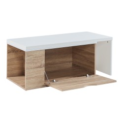 Помощна маса Österåker 100x47,5x40 cm вид дърво/бяло [] - Холни маси