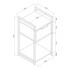 Помощна маса Namsskogan 62x33x32cm вид на орех []
