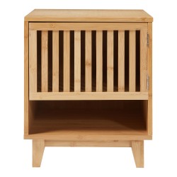 Нощно шкафче Ypäjä 50x42x39см бамбук [] - Холни маси