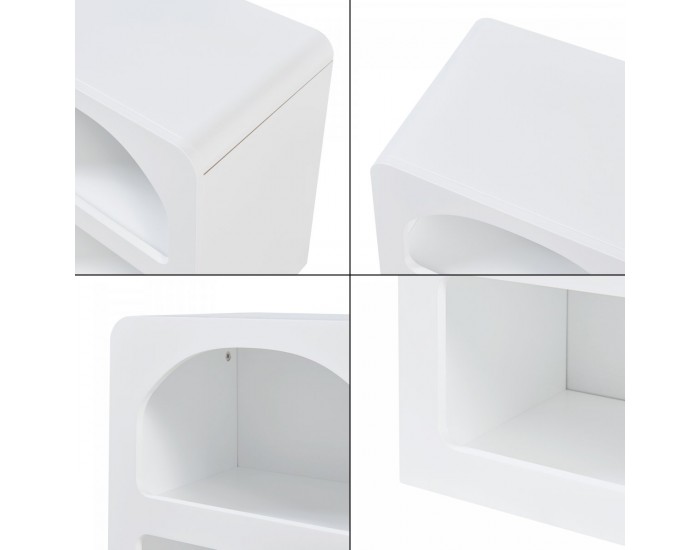 Помощна маса Vågå 45x40x30 см бяла []