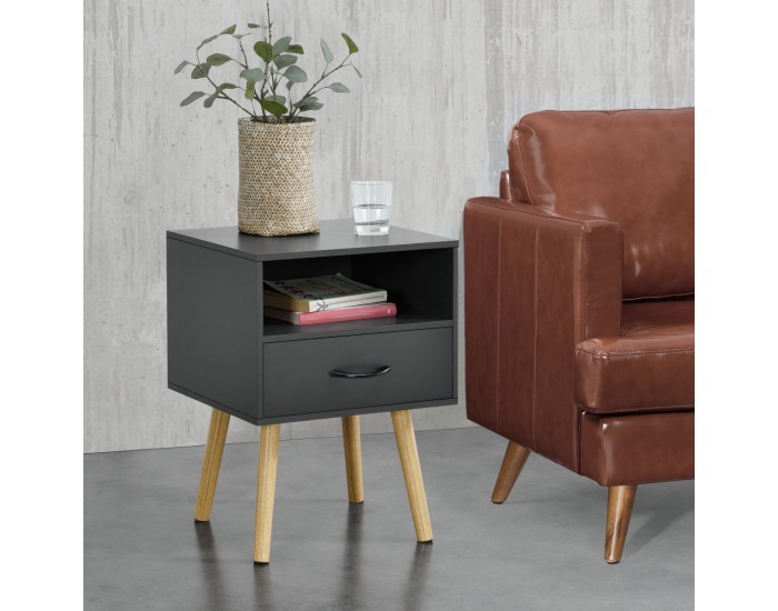 Комплект помощна масичка Gävle от 2 тъмносиви []