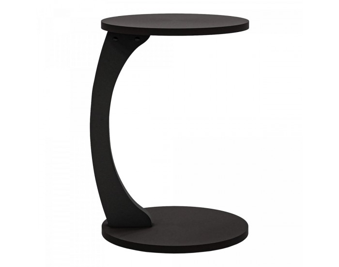 Помощна маса Holeby 56 x Ø 38 см Черен, мат []