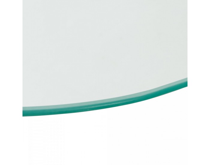 Помощна маса Ylivieska 46xØ45 см цвят хром/прозрачно стъкло []