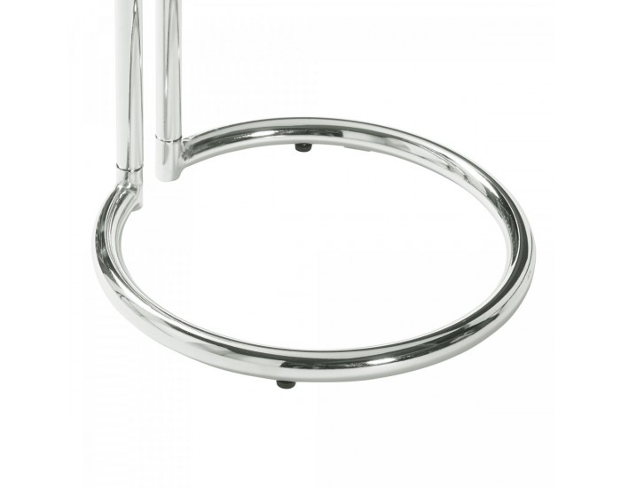 Помощна маса Ylivieska 46xØ45 см цвят хром/прозрачно стъкло []