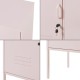 Нощно шкафче Hausjärvi 82x35x35 см стомана розово []
