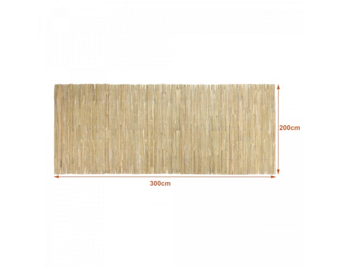 Бамбукова ограда Baarle 200x300см естествен []