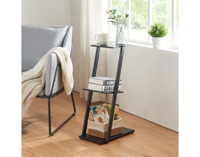 Стоящ рафт роллаг 72х40х25см от черен метал []