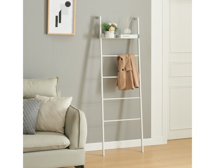 Рафт за стълба Øksnes 160x50x27,5 см бял []