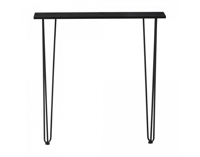 Конзолна маса Kokemäki 80x18x82 см черна []