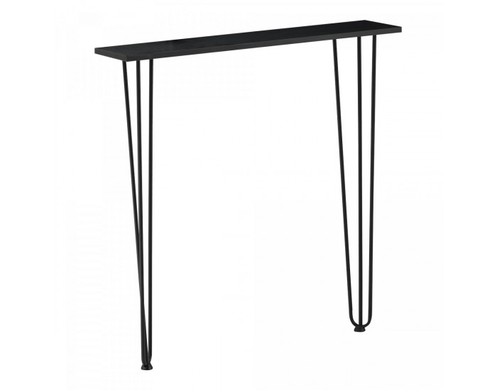 Конзолна маса Kokemäki 80x18x82 см черна []