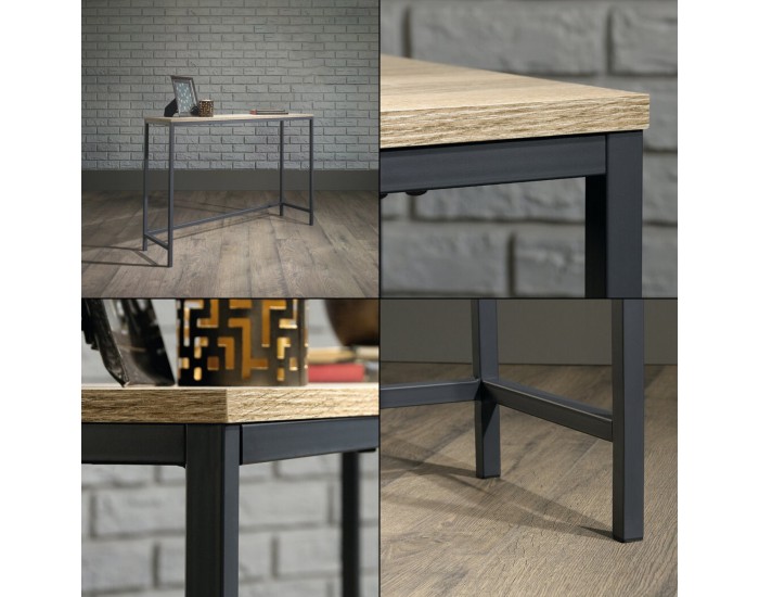 Конзолна маса Kronoby 80 x 100 x 30 см черен/изглед дърво []