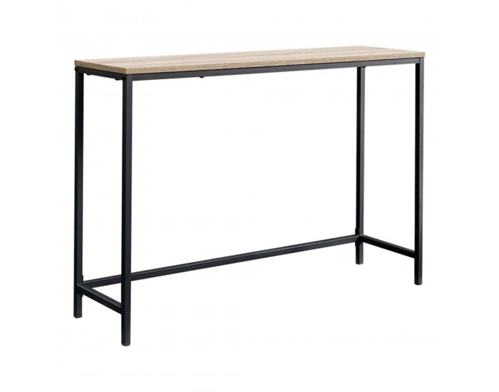 Конзолна маса Kronoby 80 x 100 x 30 см черен/изглед дърво []