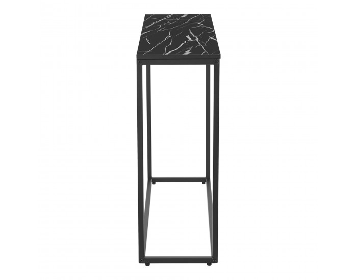 Конзолна маса Kittilä 80x100x30cm черно/мраморна визия []
