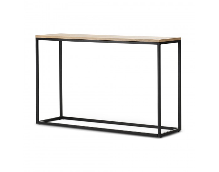 Конзолна маса Kittilä 80x100x30cm черен/изглед дъб []