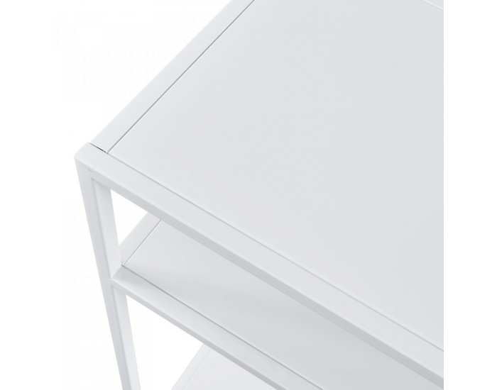 Конзолна маса Kumlinge 55x30x85 см бяла []