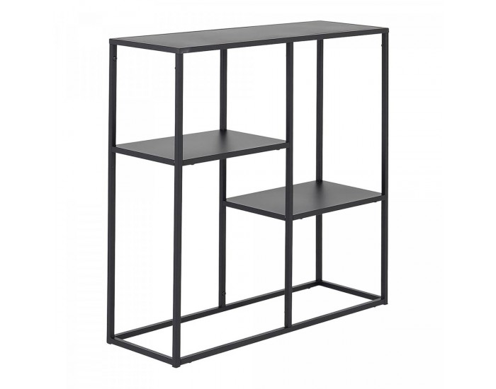 Конзолна маса Strömstad с 3 рафта, матово черно []