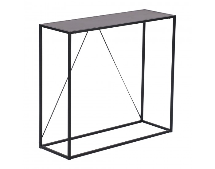 Конзолна маса Austevoll 90x30x80cm черна []