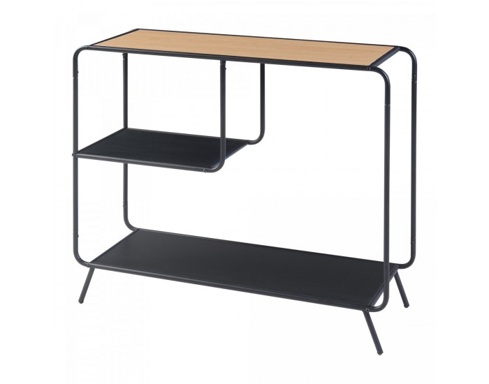 Конзолна маса Krødsherad 83x102x36cm черно/дъб []