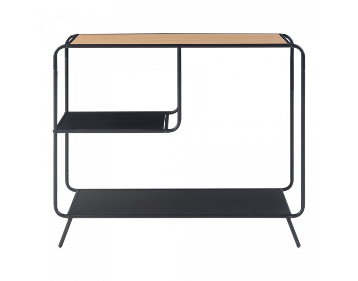 Конзолна маса Krødsherad 83x102x36cm черно/дъб []