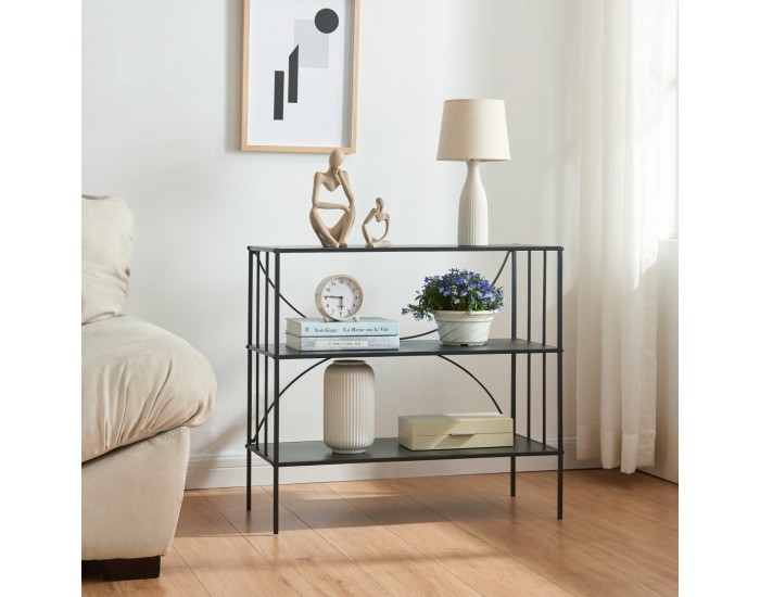 Конзолна маса Baarn 65.5x70x32 cm Черна []