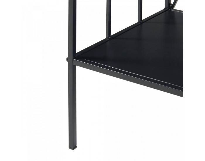 Конзолна маса Baarn 65.5x70x32 cm Черна []