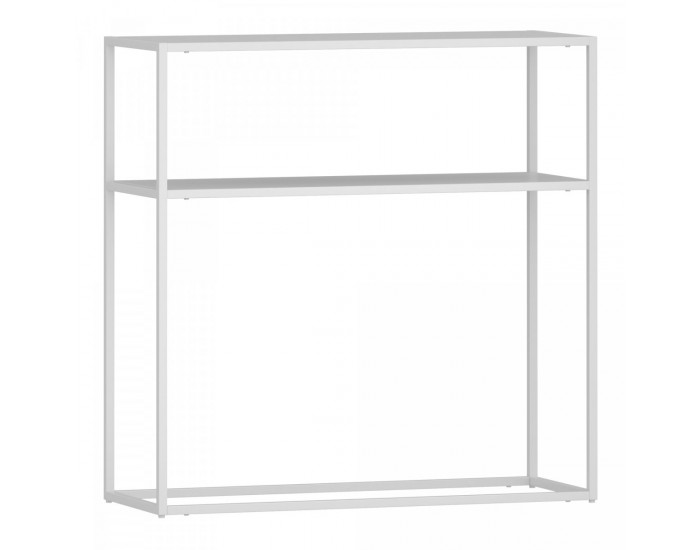 Конзолна маса Kuhmo бял метален плот []