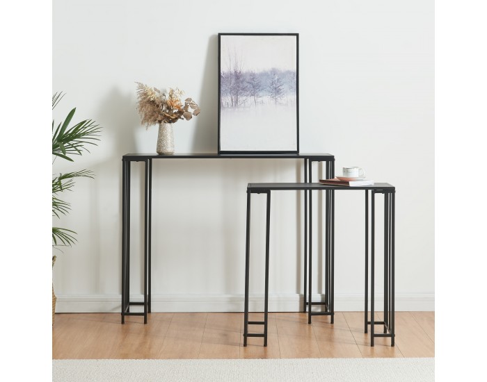 Конзолна маса Ørsta комплект от 2 черни []