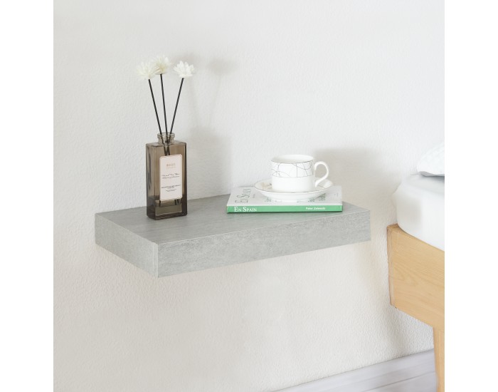 Стенен рафт Hyvinkää с чекмедже в бетонен вид []