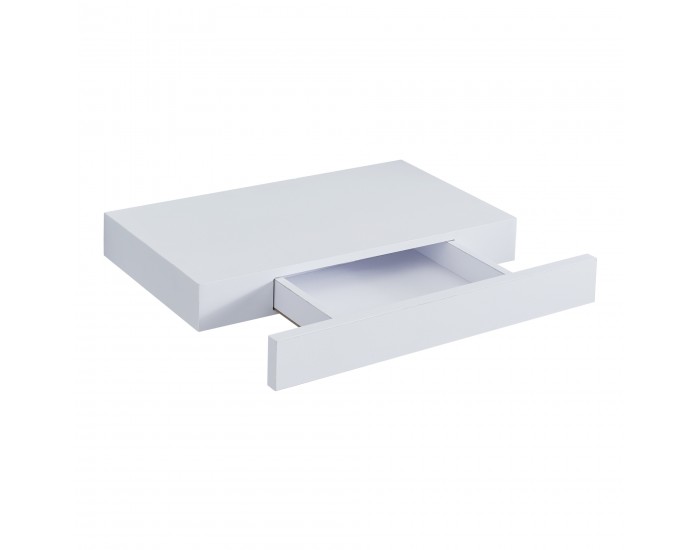 Стенен рафт Hyvinkää с чекмедже бял []