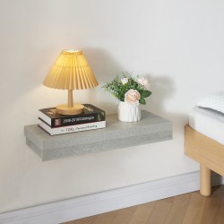 Стенен рафт Karkkila с чекмедже в бетонен вид [] - Sonata G