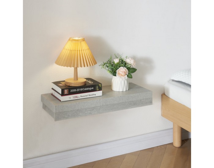 Стенен рафт Karkkila с чекмедже в бетонен вид []