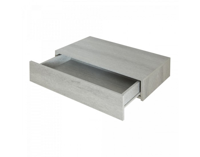 Стенен рафт Kärsämäki с чекмедже в бетонен вид []