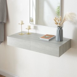 Стенен рафт Karstula с чекмедже във вид на бетон [] - Sonata G