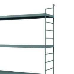 Strängnäs модулен стенен рафт сиво-син [] - Дневна