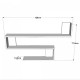 Стенен рафт Kitee 120 x 14,5 x 71,5 см дъб []