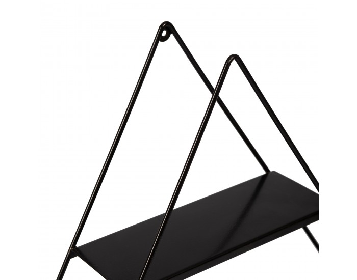 Стенен рафт Polvijärvi 70x9x59 см пирамидална черна []