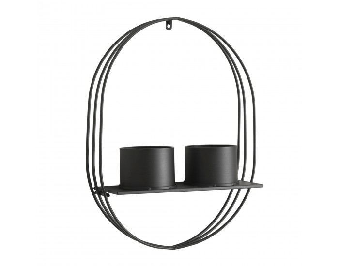 Рафт за растения Vestby с 2 саксии метал []