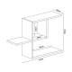 Стенен рафт Hadsel 75x22x50 см цвят венге []