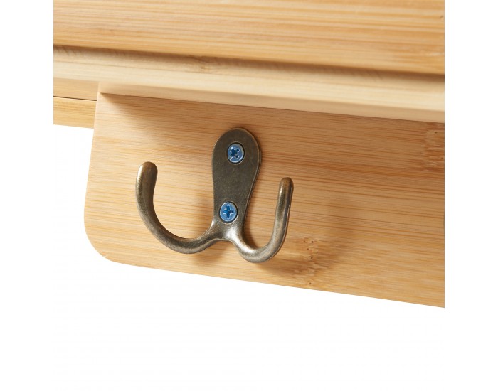 Стенен рафт Giske 33x8x22 см бамбук []