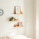 Комплект стенен рафт Gildeskål комплект от 3 40x13x7 см бамбук []