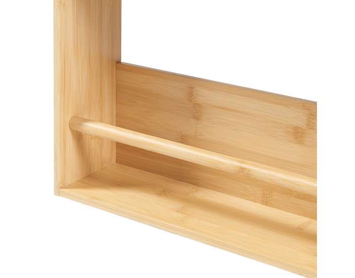 Стенен рафт Hareid 80x60x12см бамбук []