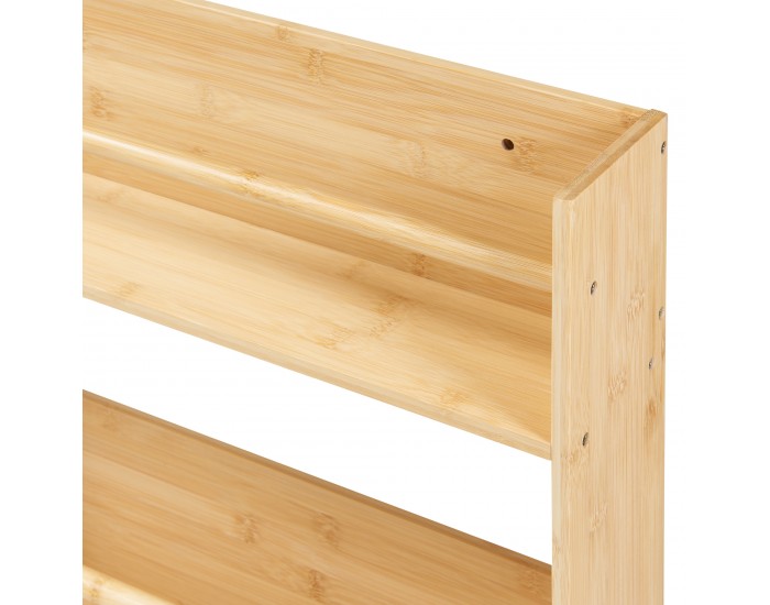 Стенен рафт Hareid 80x60x12см бамбук []